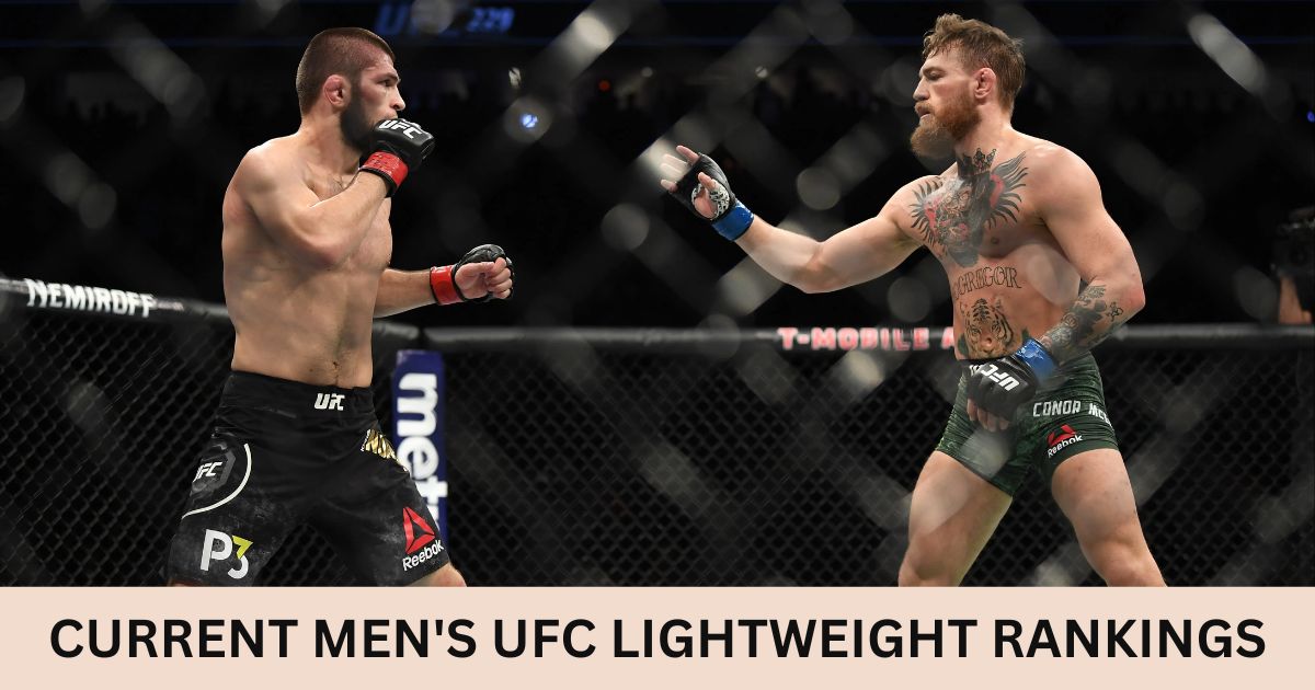 CURRENT MEN'S UFC LIGHTWEIGHT RANKINGS